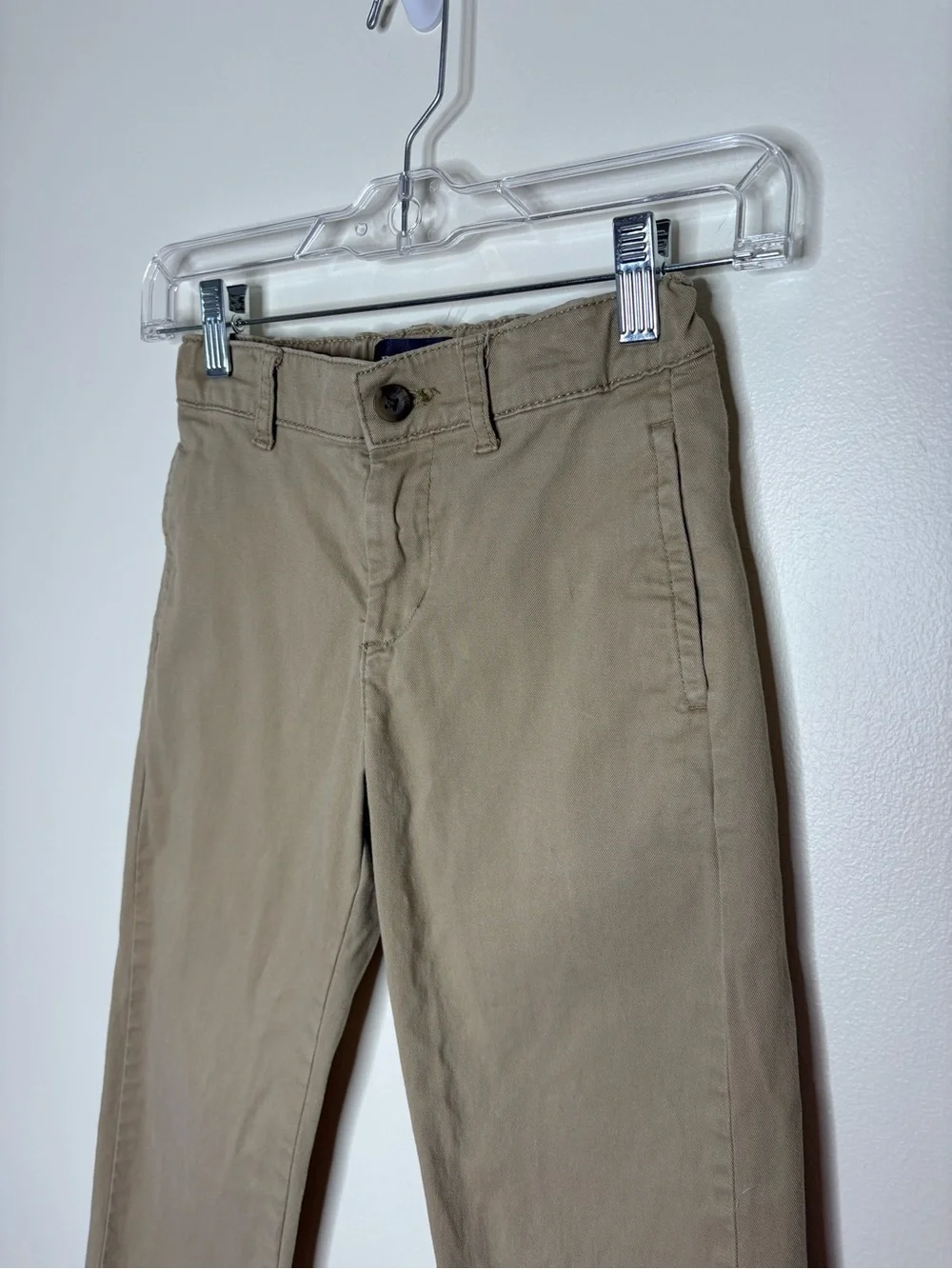 Children’s Place boys tan Khaki Straight-Leg Pants 7